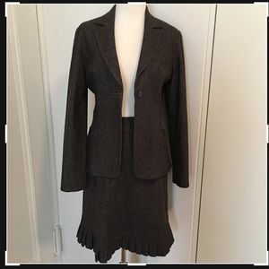 Heike Jarek grey wool suit size 8